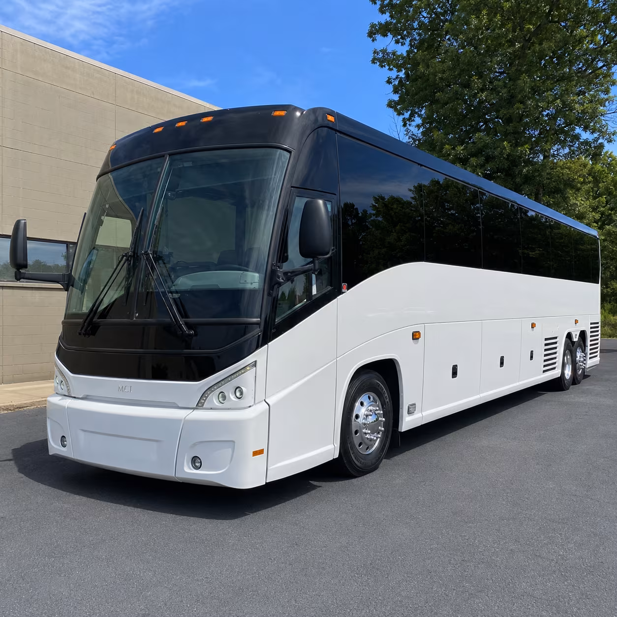 pasadena charter bus rental exterior