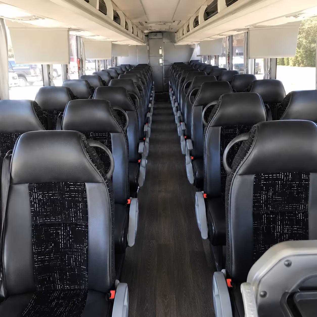 spring charter bus rental inside