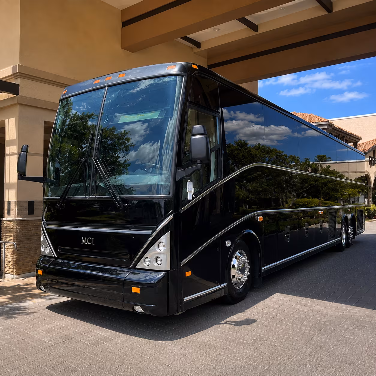 when the game takes you to houston a charter bus makes the drive