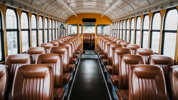 school bus rental inside galveston